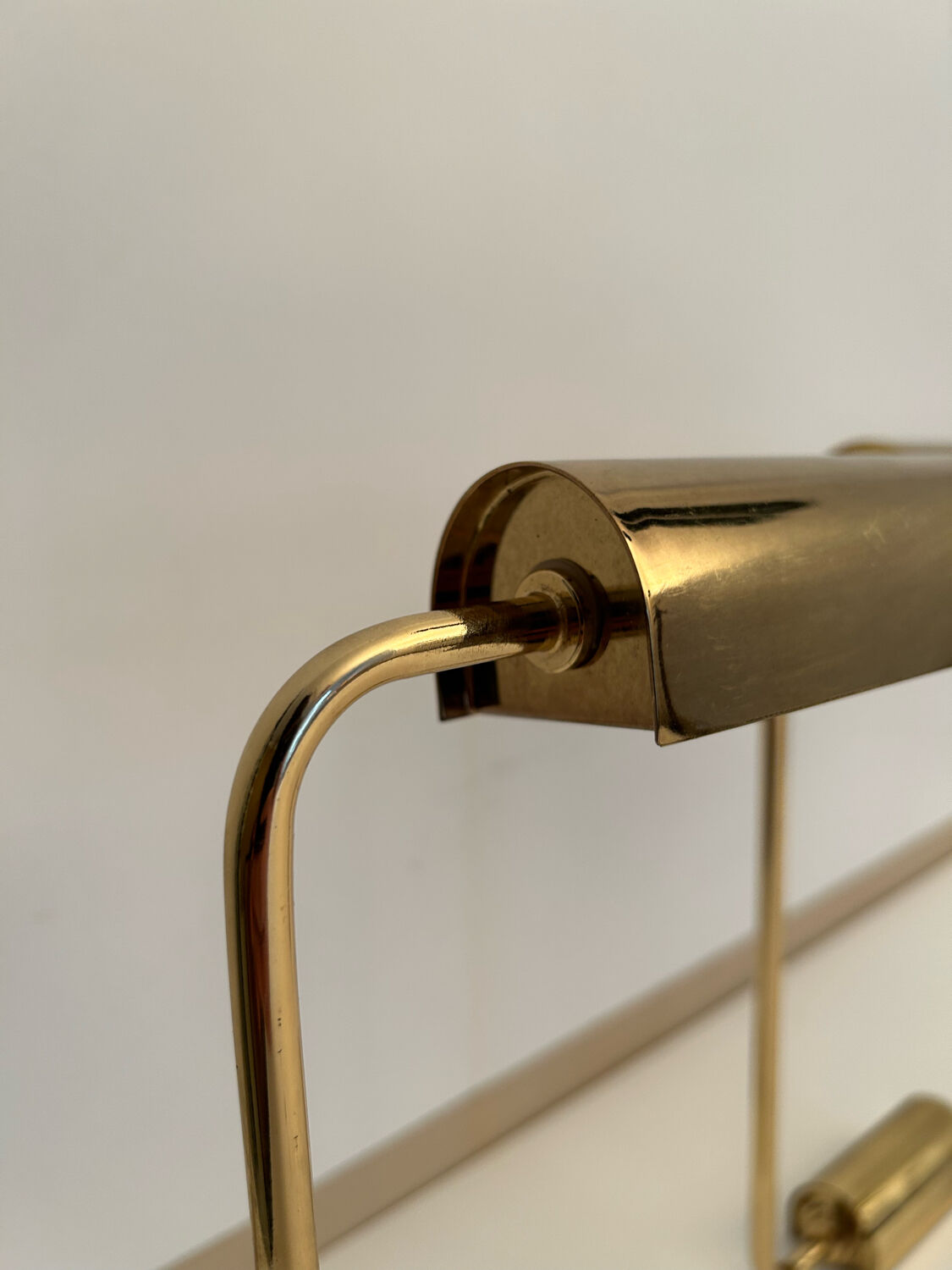 Set de 3 appliques vintage orientable, laiton, France 1970