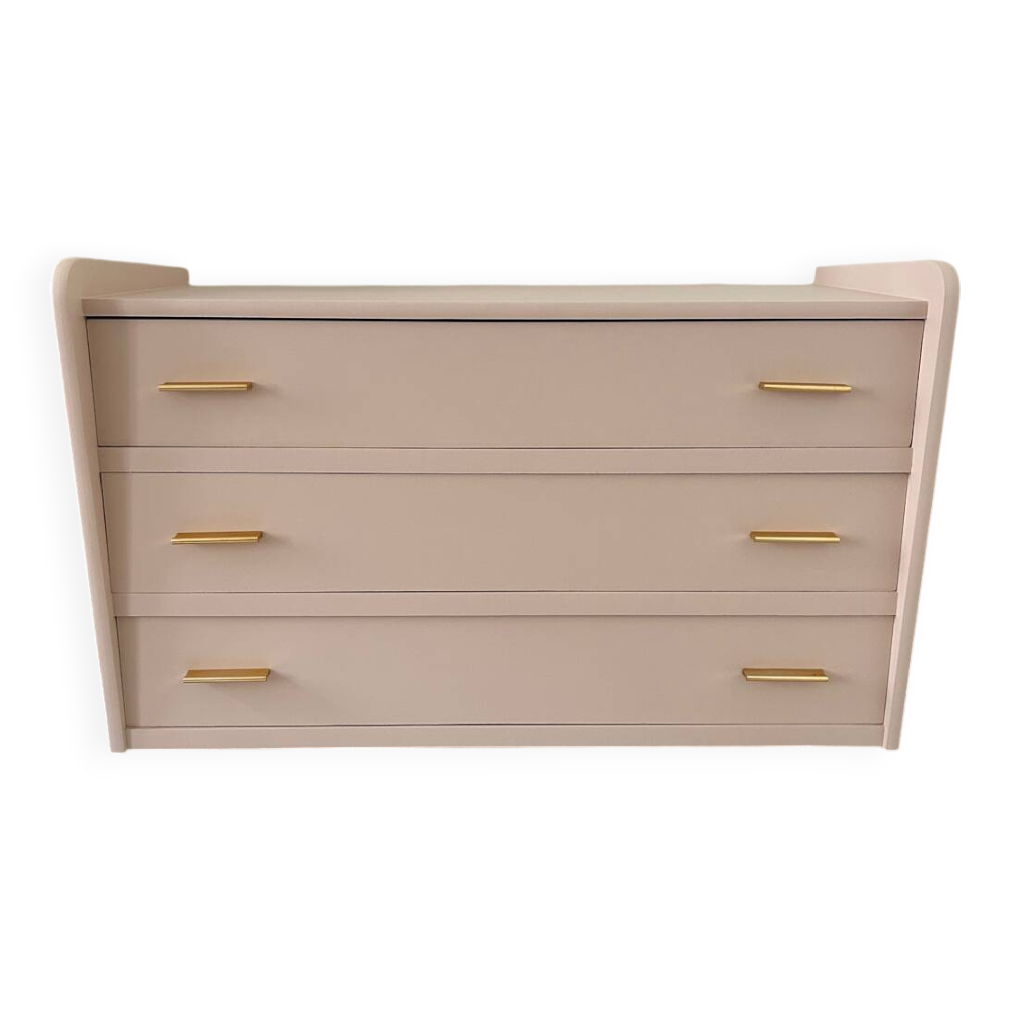 Vintage beige/rosé chest of drawers (farrow & ball)