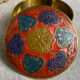 Cloisonné brass bonbonnière