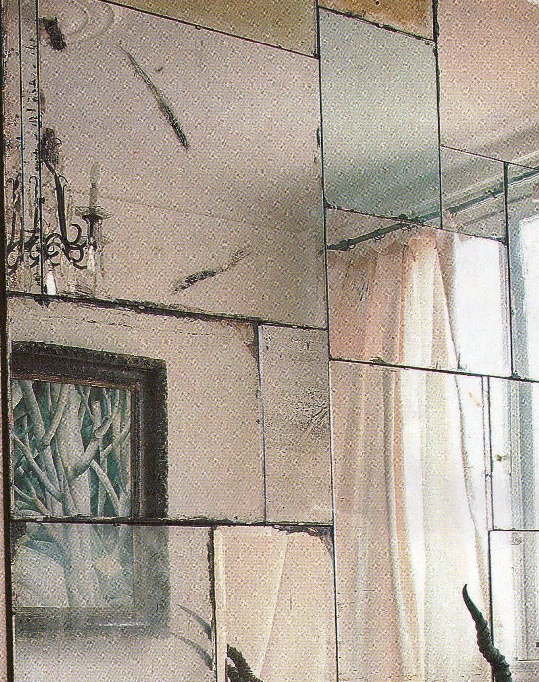 Handmade industrial artisan mirrors, authentic aged finish, frameless M