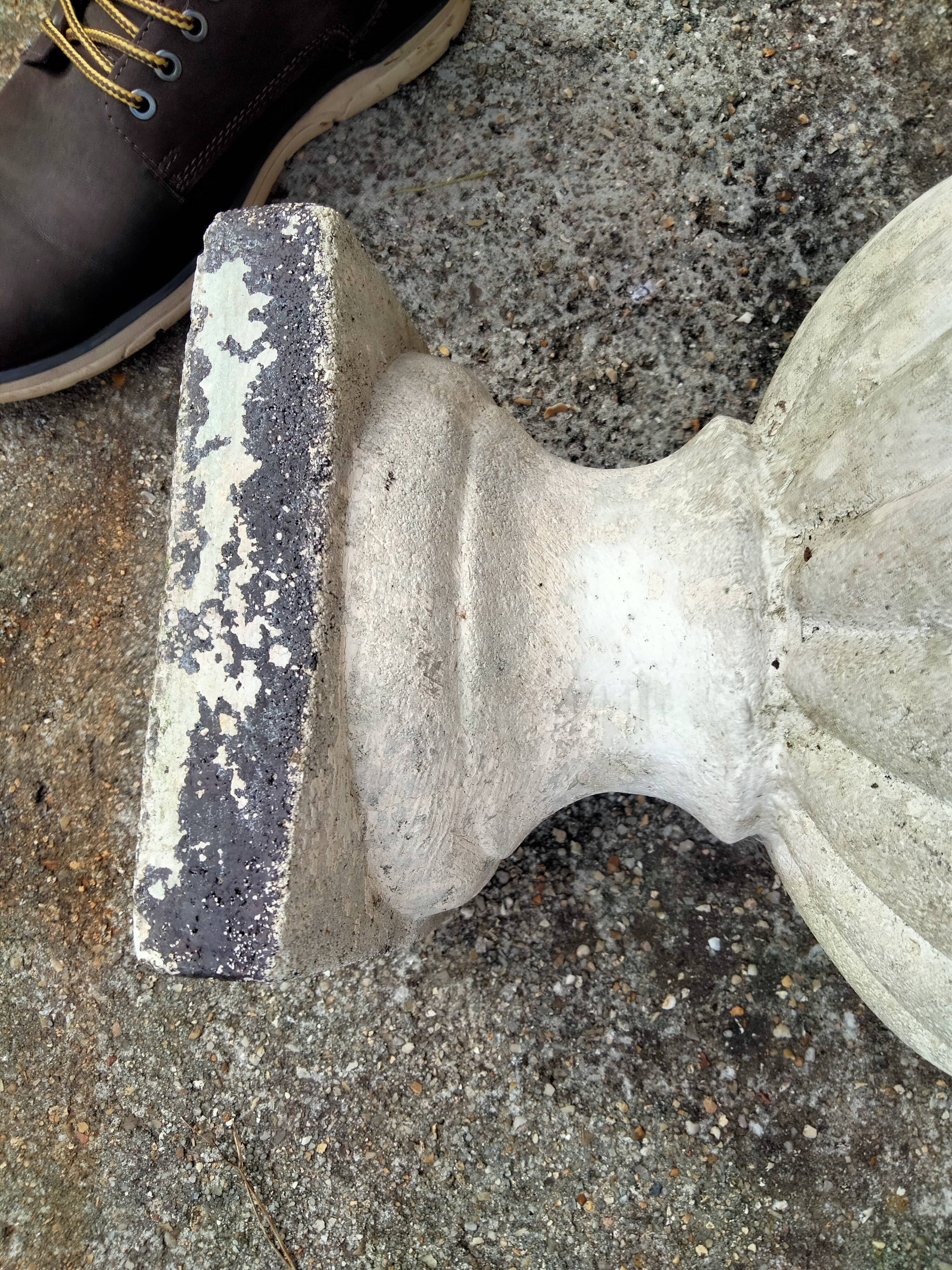 Pair of Medici vintage antique stone planters