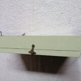 Wall-mounted wooden key box