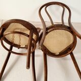 Pair of chairs canned Thonet ZPM Radomsko
