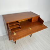Commode secrétaire en teck danois vintage des années 1960 par Børge Mogensen