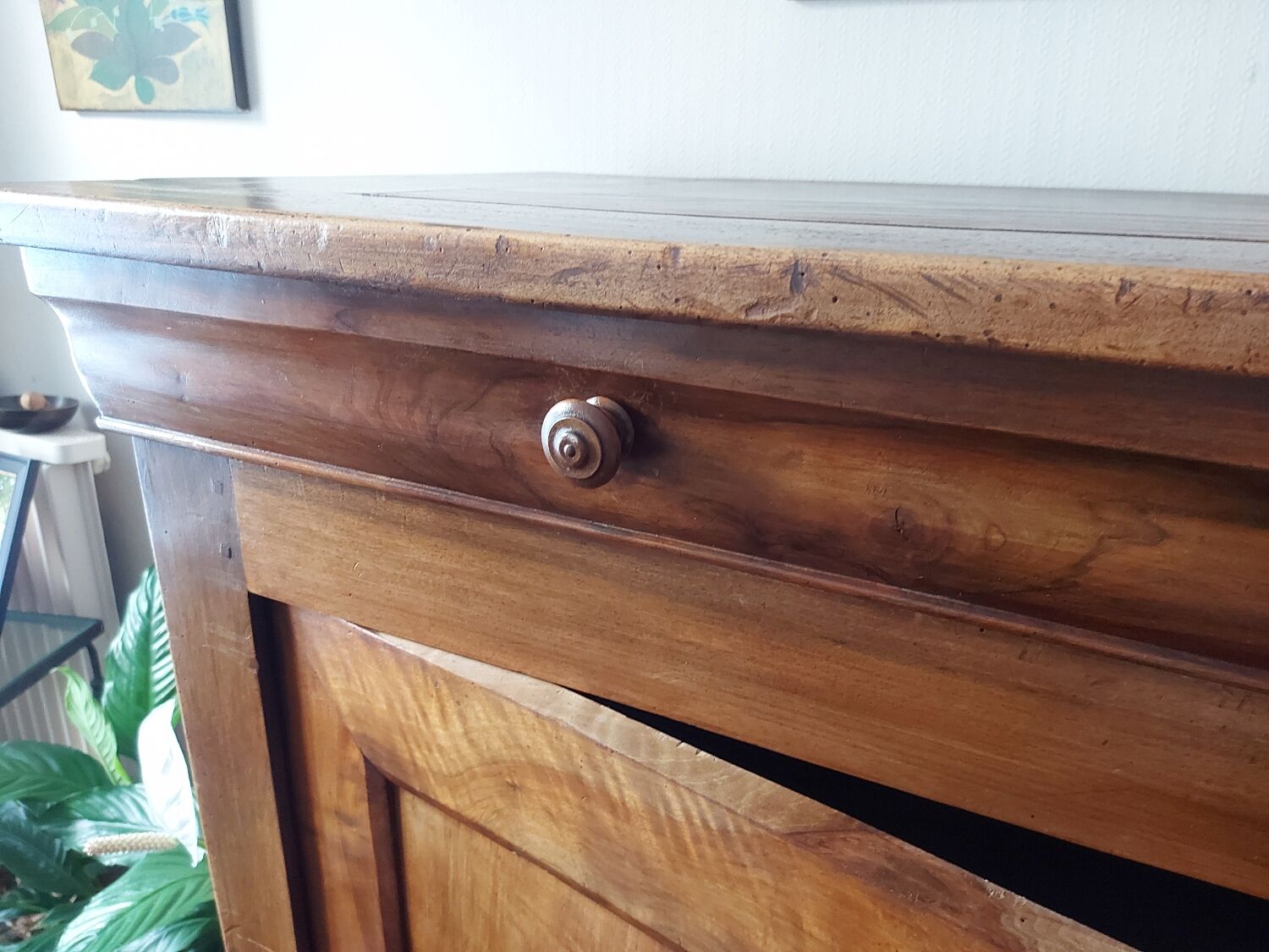 Antique solid wood sideboard
