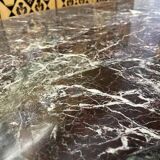 Louis XVI style oval marble coffee table