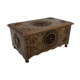 Vintage Breton box, carved wooden jewelry box