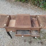 Console desk dressing table solid wood restyled tray shutters dp 1022222