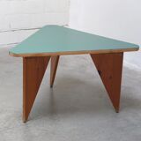 Unique pair of triangular coffee or side tables, 1960s