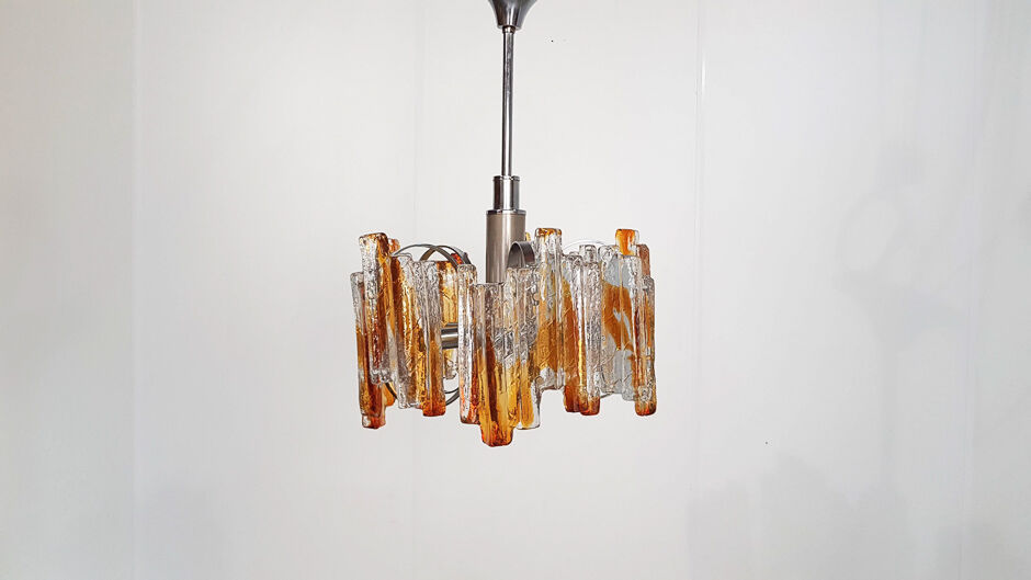 Murano glass chandelier by Carlo Nason for AV Mazzega, Italy 1970