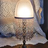 Lampe bronze et pâte de verre