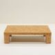 Rectangle oak mosaic coffee table from Rolf Middelboe & Gorm Lindum for Tranekaer, Denmark 70s.