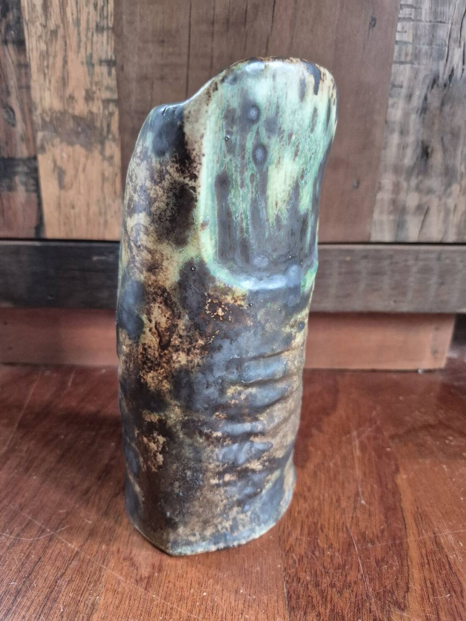 Vase en grès émaillé ib. helm doigt / pouce
