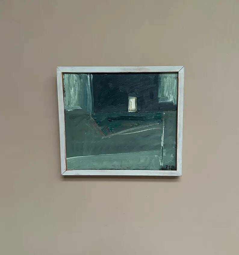 Original Swedish Oil on Hardboard – “Still Life” by Robert Svensson (1963–2016) – Signed – Vintage & Framed – 32.5 × 28.5 cm