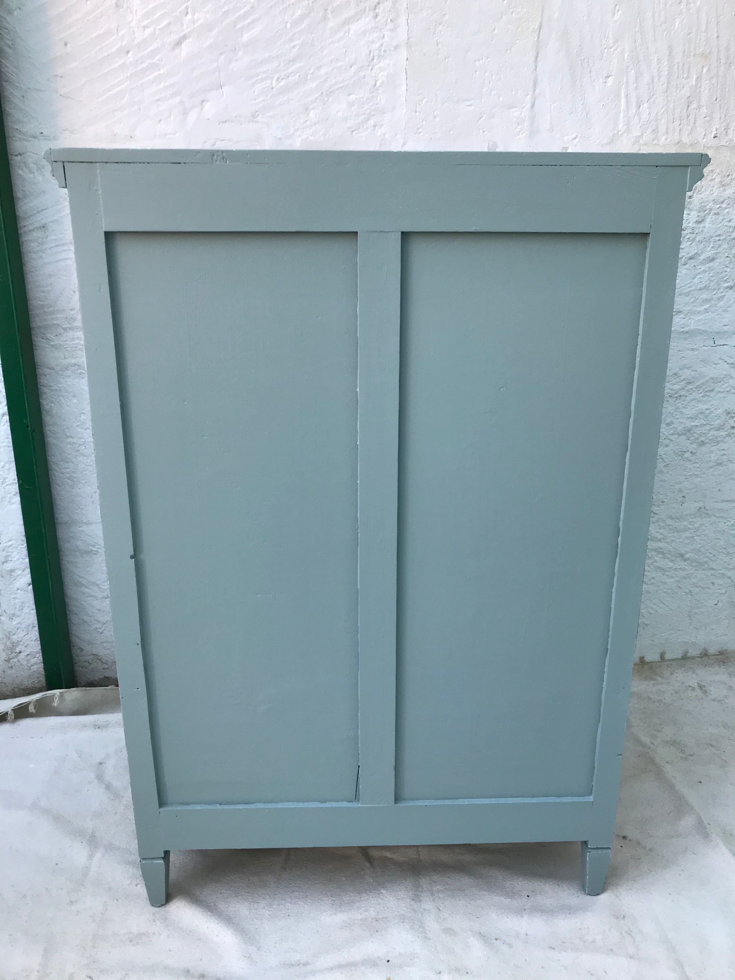 Antique chest of drawers 5 drawers patinated