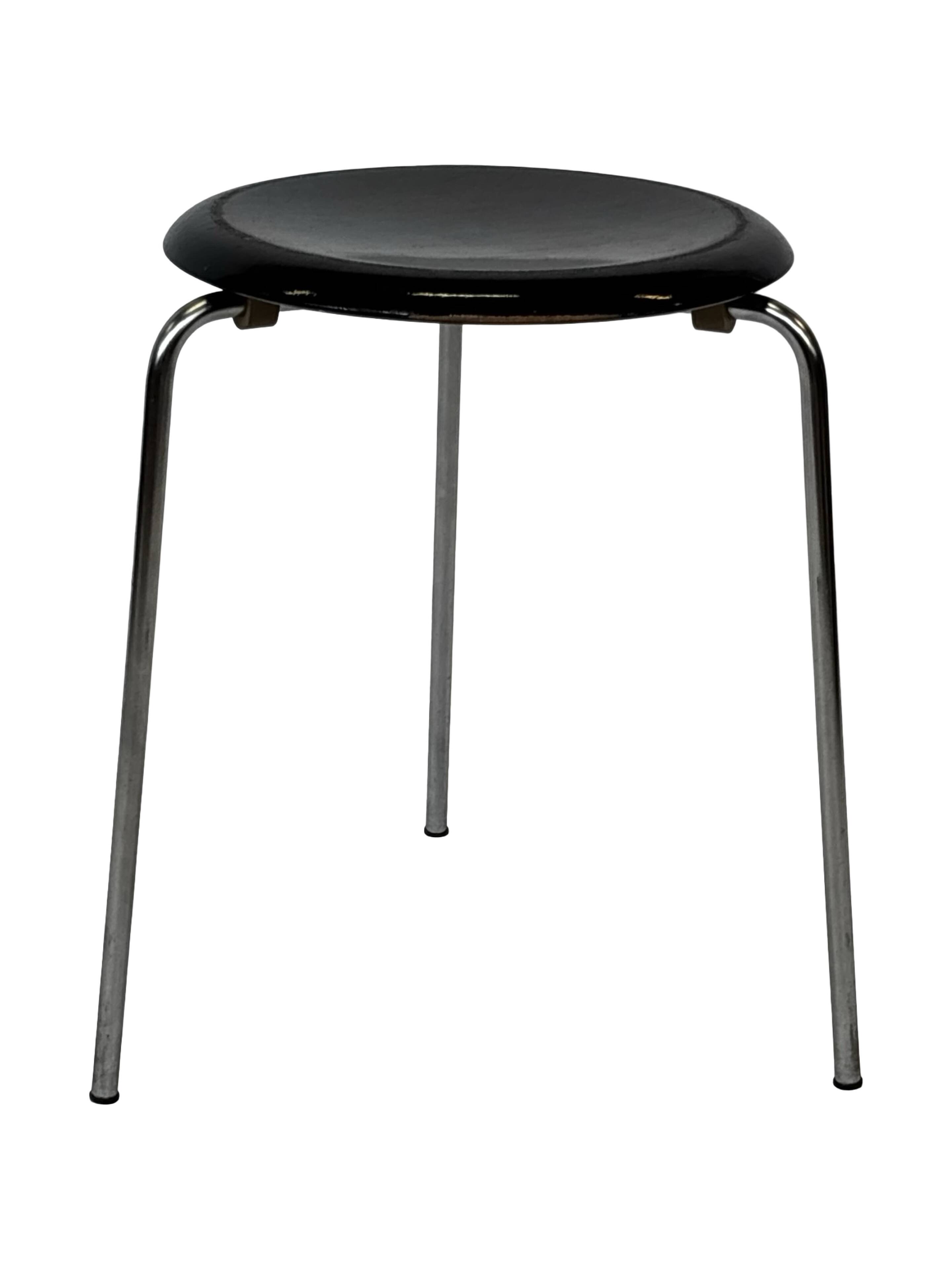 Vintage Fritz Hansen Dot Stool Arne Jacobsen Danish Design