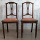 Lot de 2 chaises art déco vintage.