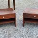 Pair of modernist art deco rosewood bedside tables from the 30s