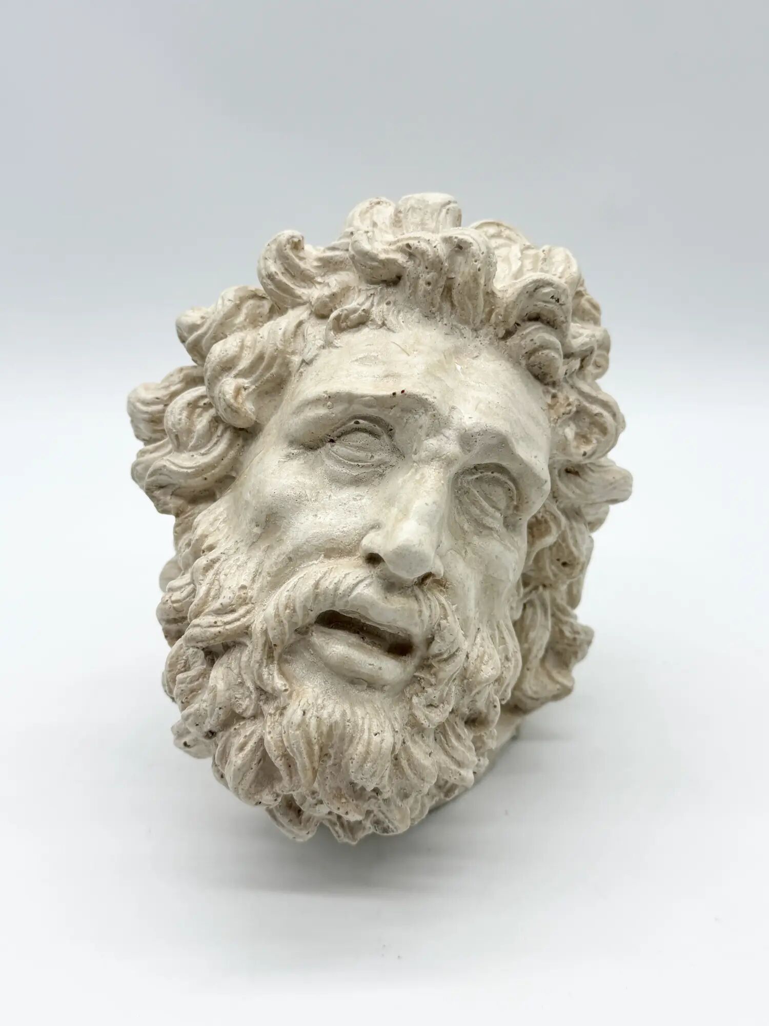 "Head of Laocoön" in plaster, contemporary reproduction, 20th century