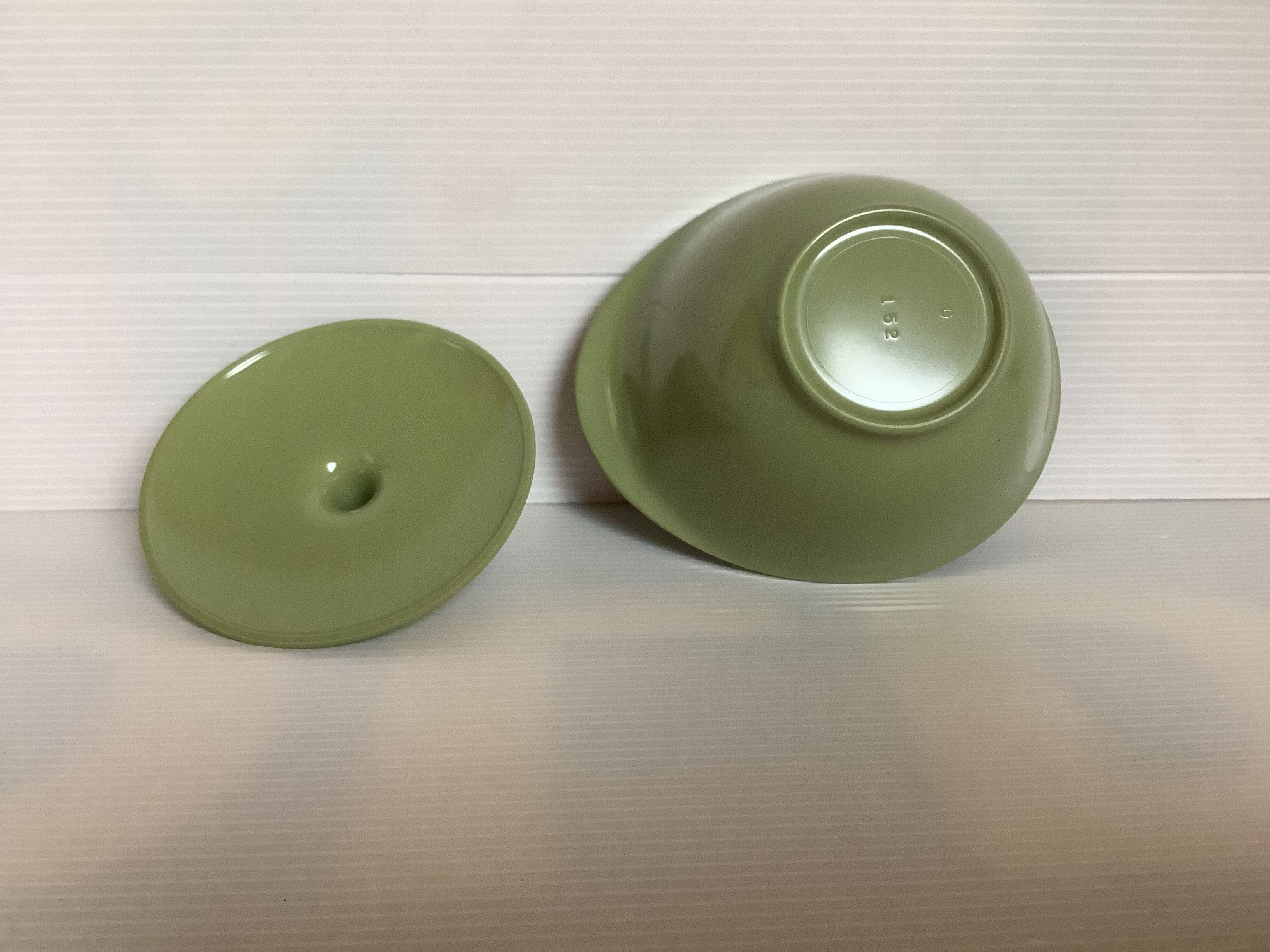 Designer khaki green sugar bowl