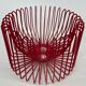 Ehlén Johansson for Ikea - metal red 'Trådig' fruit bowl basket