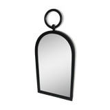 Large Brutalist Wrought Iron Mirror