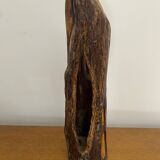 Old Candle Holder Michel MOLAC Driftwood Sculpture Vintage #C051