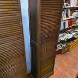 Pair of oak curtain file cabinets