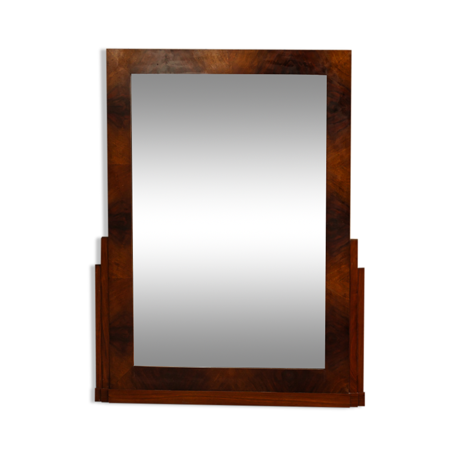 Art Deco trumeau mirror – rosewood