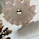 Old pink glass pendant lamp