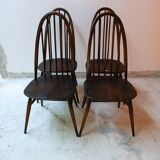 Sets of 4 Ercol Mid-Century Quaker 365 Chairs