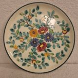 Round dish Cérard Monaco floral decoration