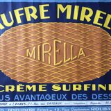 Old poster Waffle Mirella food 1920s