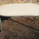 Oval formica coffee table, 70s