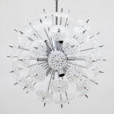 Sputnik crystal chandelier by Val st Lambert, Belgium