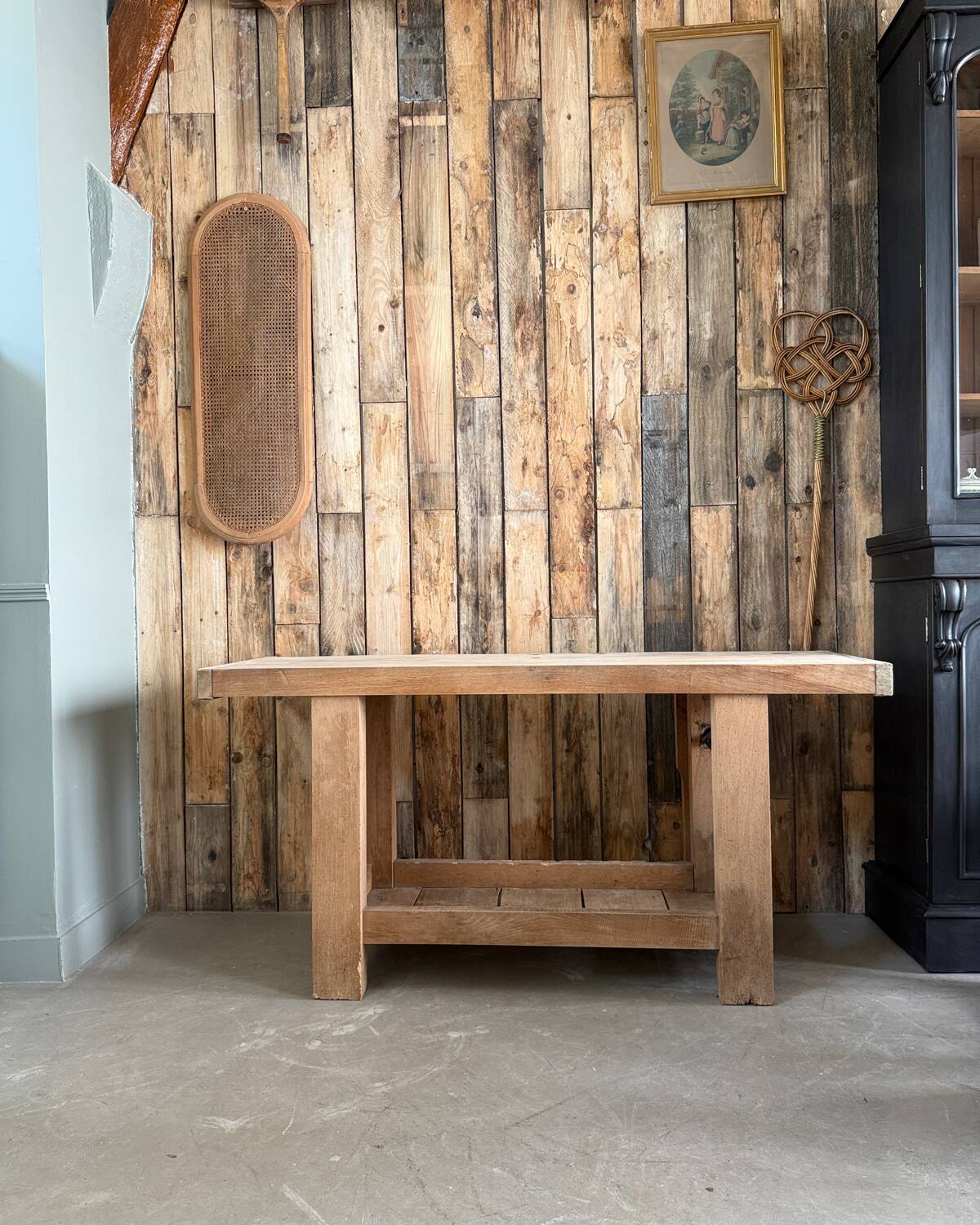 Renovated old workbench