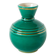 Vase en barbotine / céramique, vert et doré, 1960
