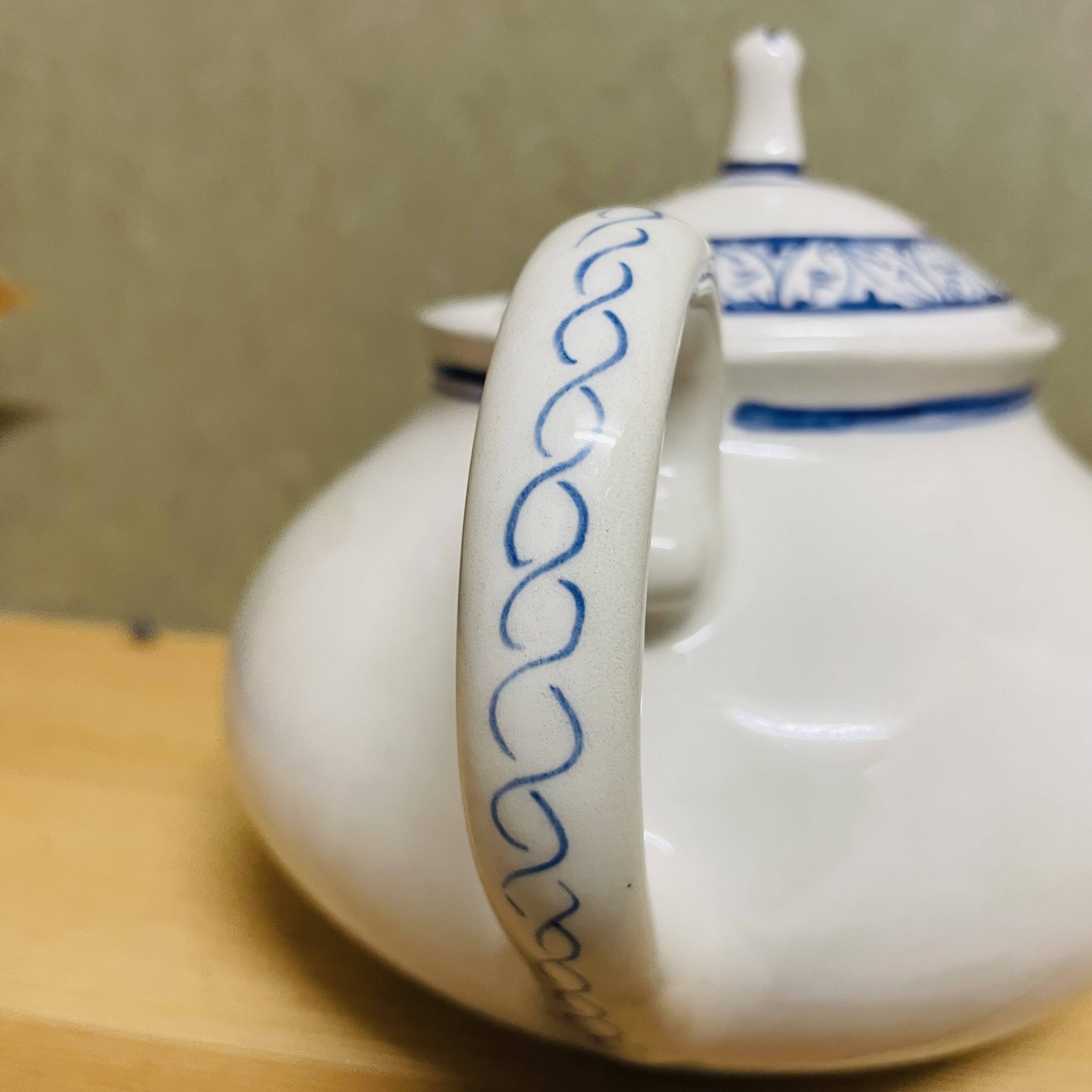 Vintage Portuguese hand painted teapot