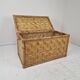 Mid-Century Italian Woven Rattan and Bamboo Blanket Chest or Trunk, 1970's