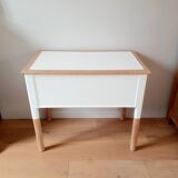 Wood and white desk