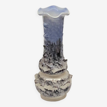 Vase fat lava bleu gris Vallauris