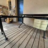 Desk by BBPR for Olivetti Synthesis Arco series with its extension