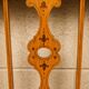 Art Nouveau bench in fruitwood with marquetry