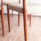Set of 6 chairs #80 in teak by Niels O. Møller, JL Moller, Mid Century