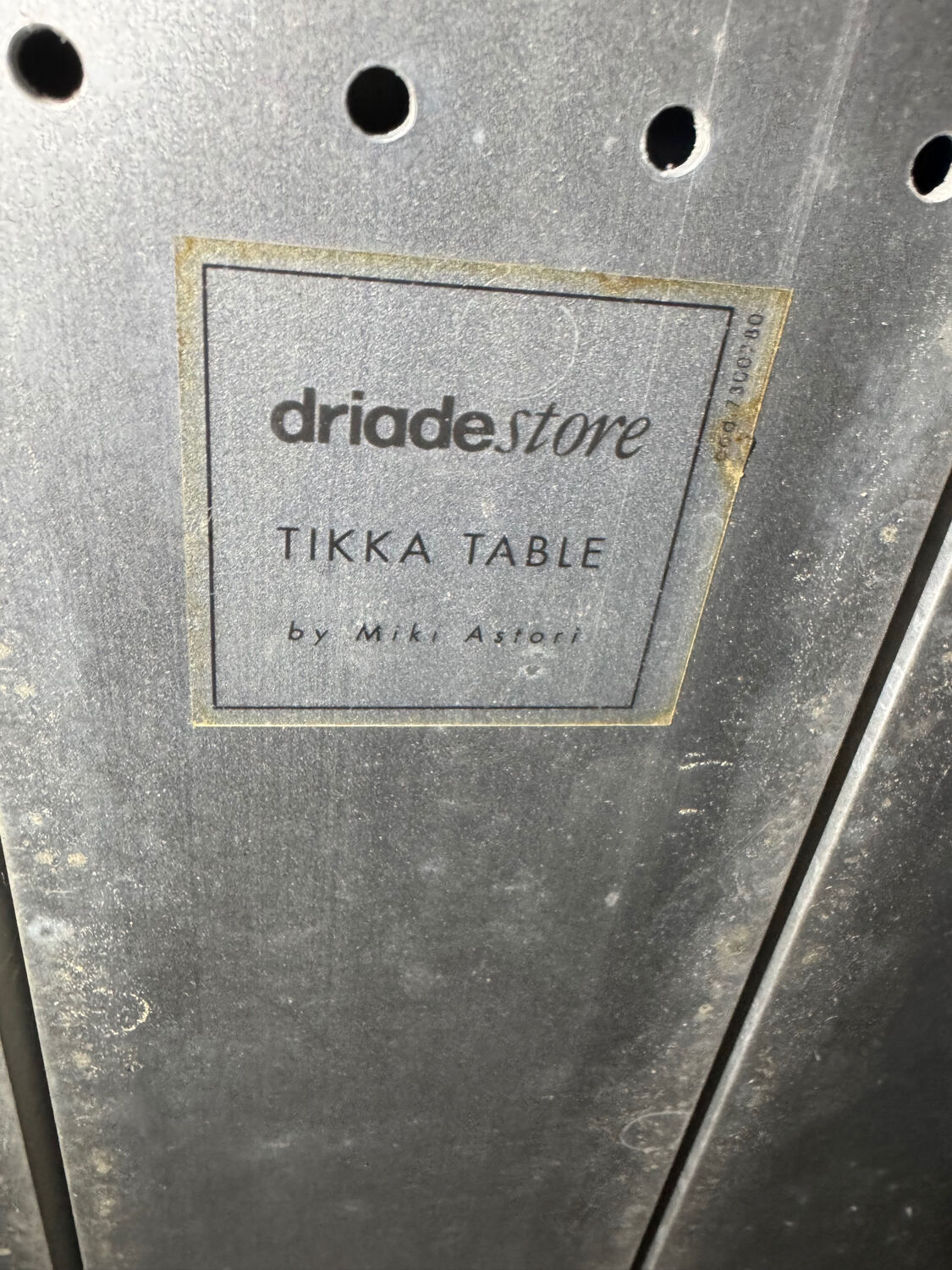 Large Tikka table by Miki Astori