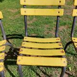 Metal bistro chairs