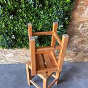 set of 3 stools in the style of the Perriand arches, in rush