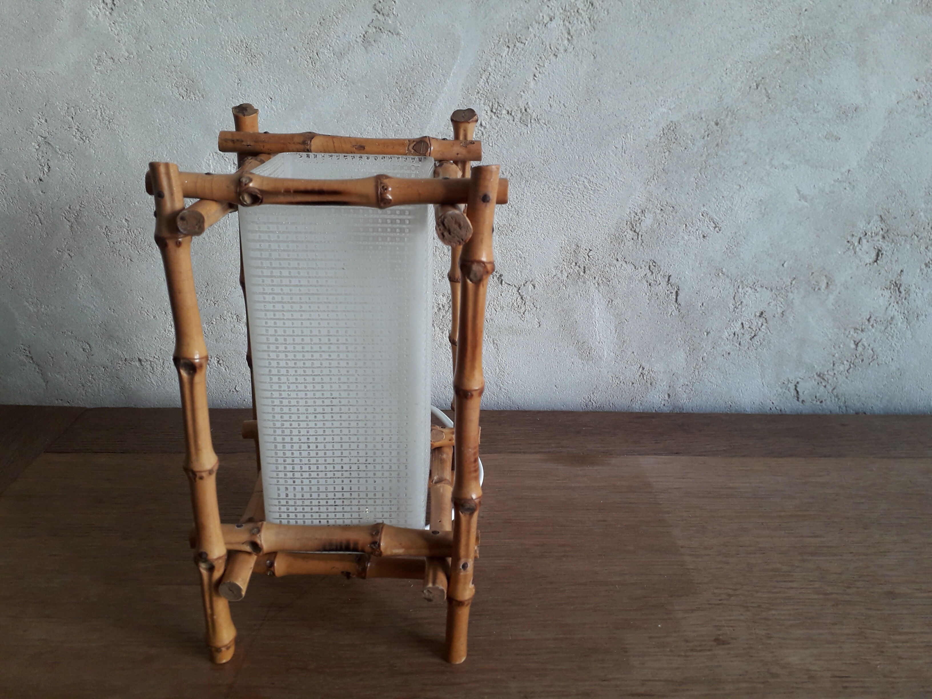 bamboo table lamp 60s