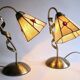 Ensemble de lampes de table de style Tiffany