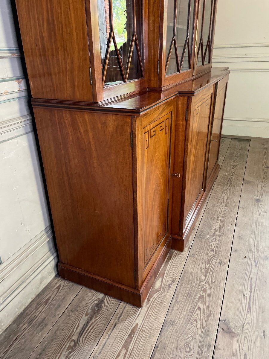 English mahogany bookcase circa 1900